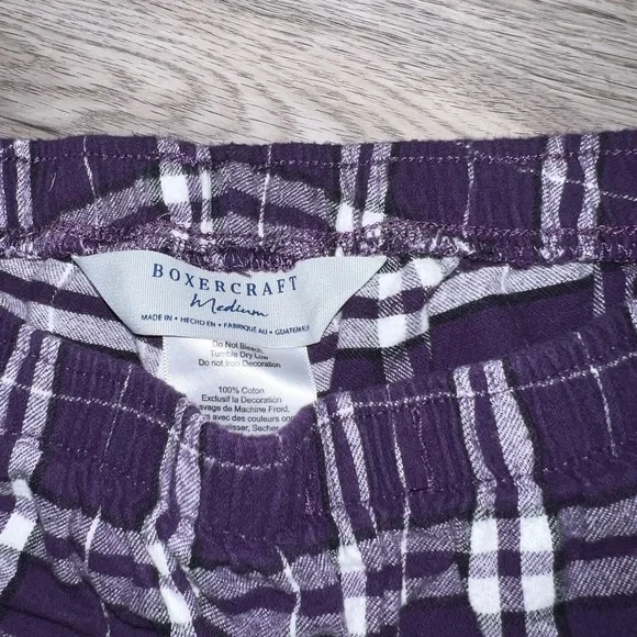 Purple and white Clemson pj shorts - Picture 3 of 5